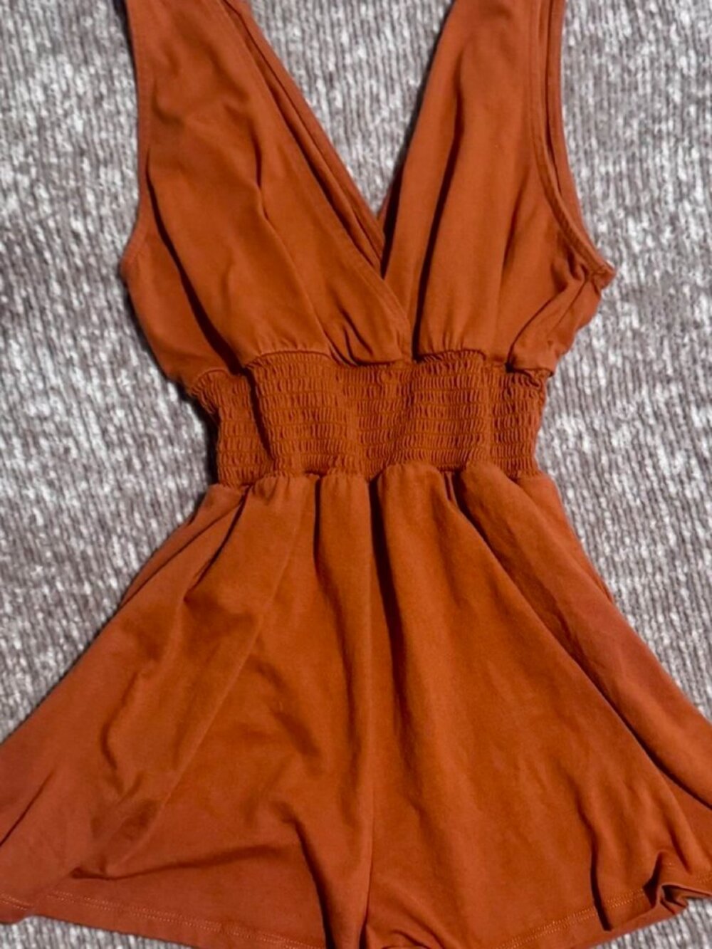 Forever 21 Women's Orange and Brown Playsuit-romper